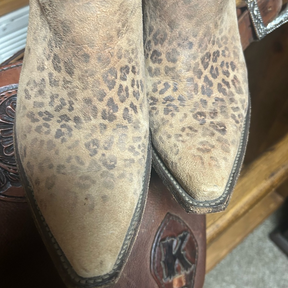 Old Gringo Loepardito Print Cowboy Boots - Picture 6 of 10
